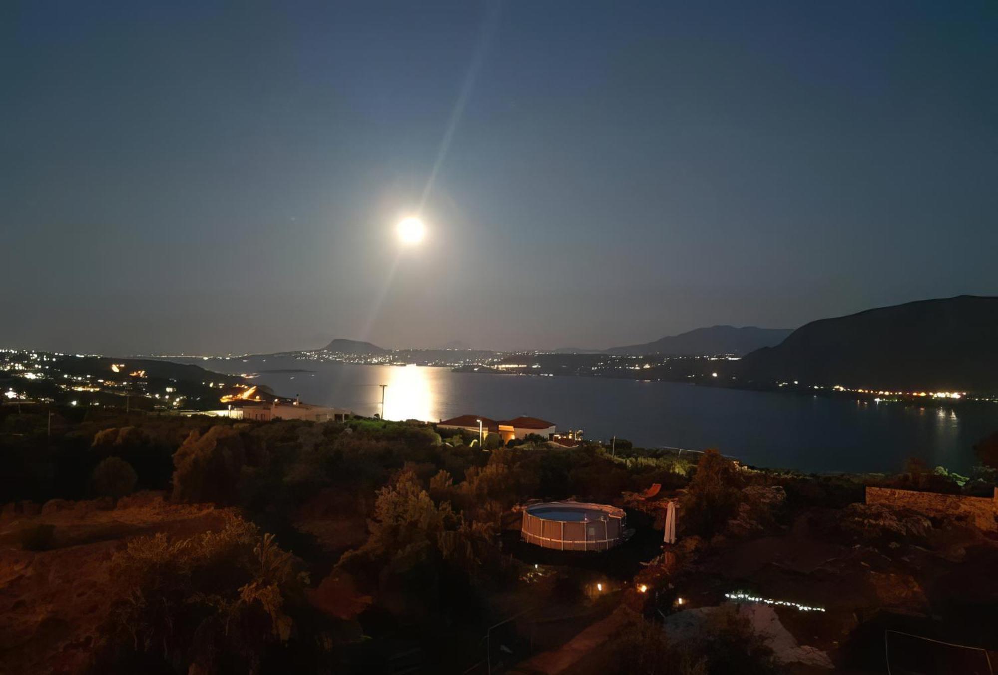 Souda Bay View With Private Pool Near Chania City Exterior photo