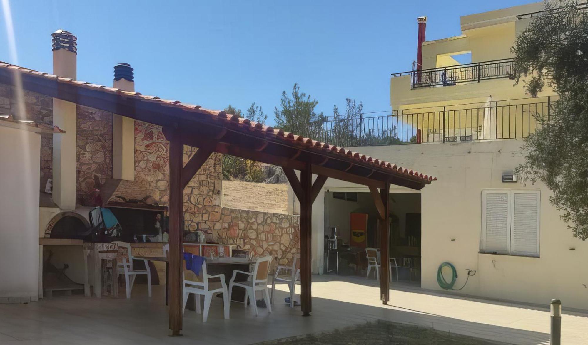 Souda Bay View With Private Pool Near Chania City Exterior photo